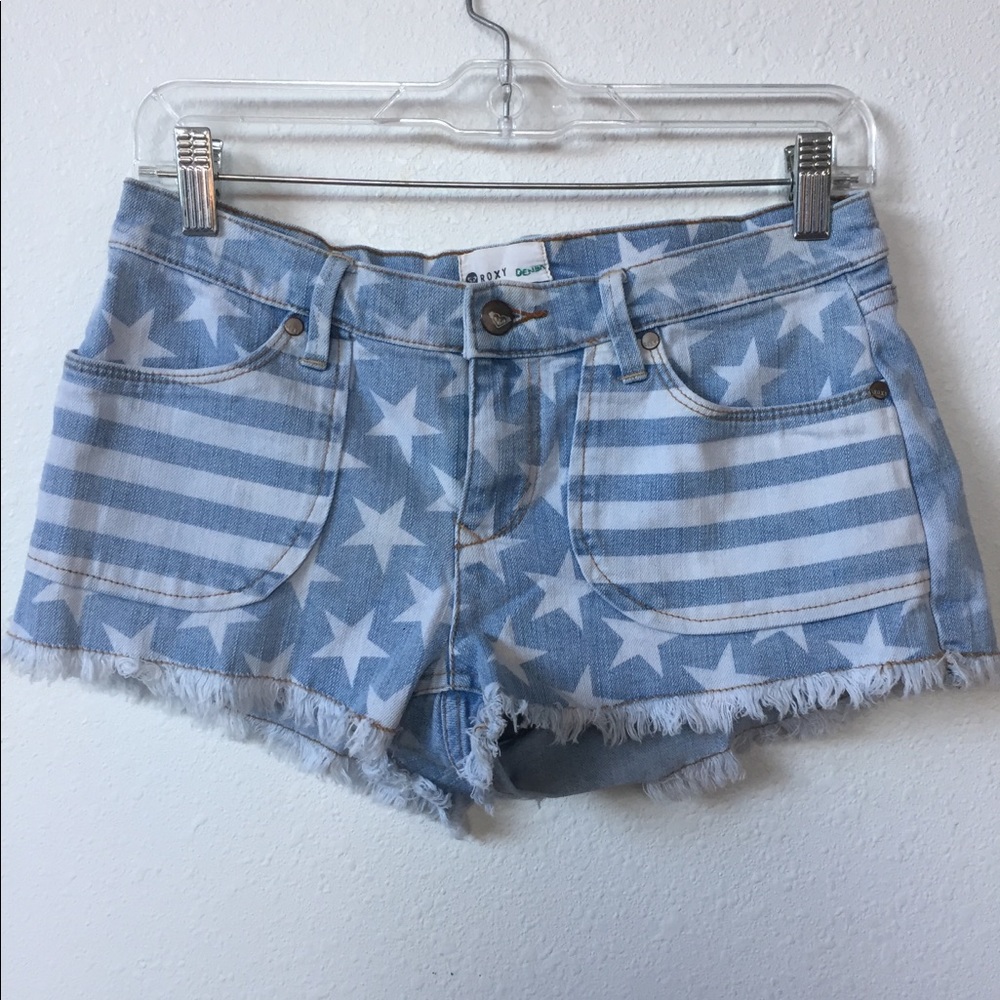 Roxy American Flag Denim Shorts